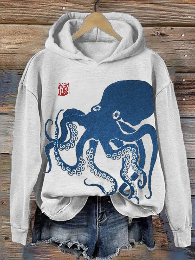 Women's Oversized Casual Hooded Sweatshirt
