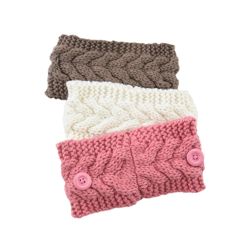 Warm Geometric Headband for Women