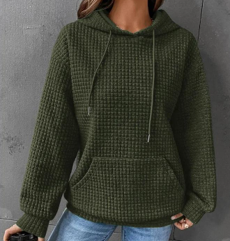 Cozy Solid Color Long-Sleeve Casual Pullover Sweater