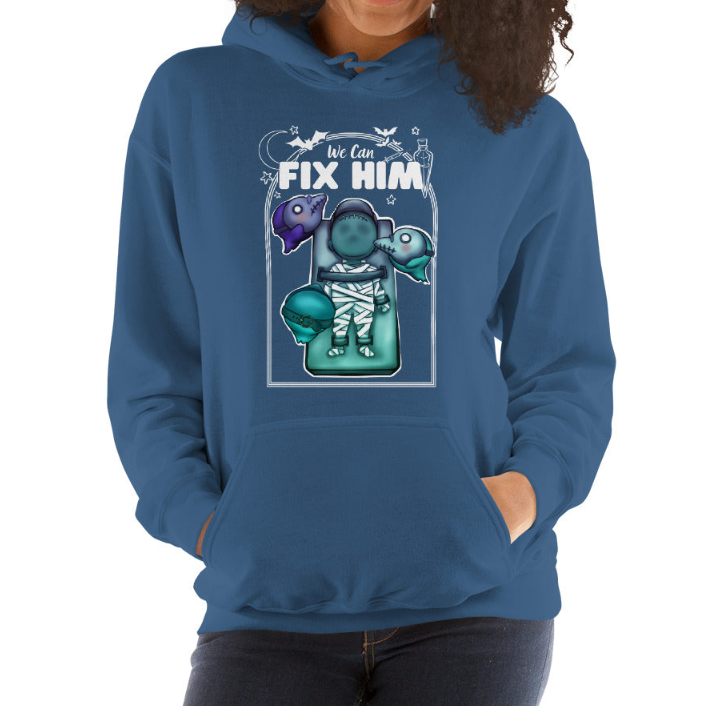 Trendy Cartoon Print Hooded Sweatshirt