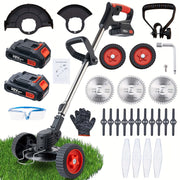 Cordless Electric Lawn Mower with Lithium-Ion Battery - Powerful Yard and Garden Performance