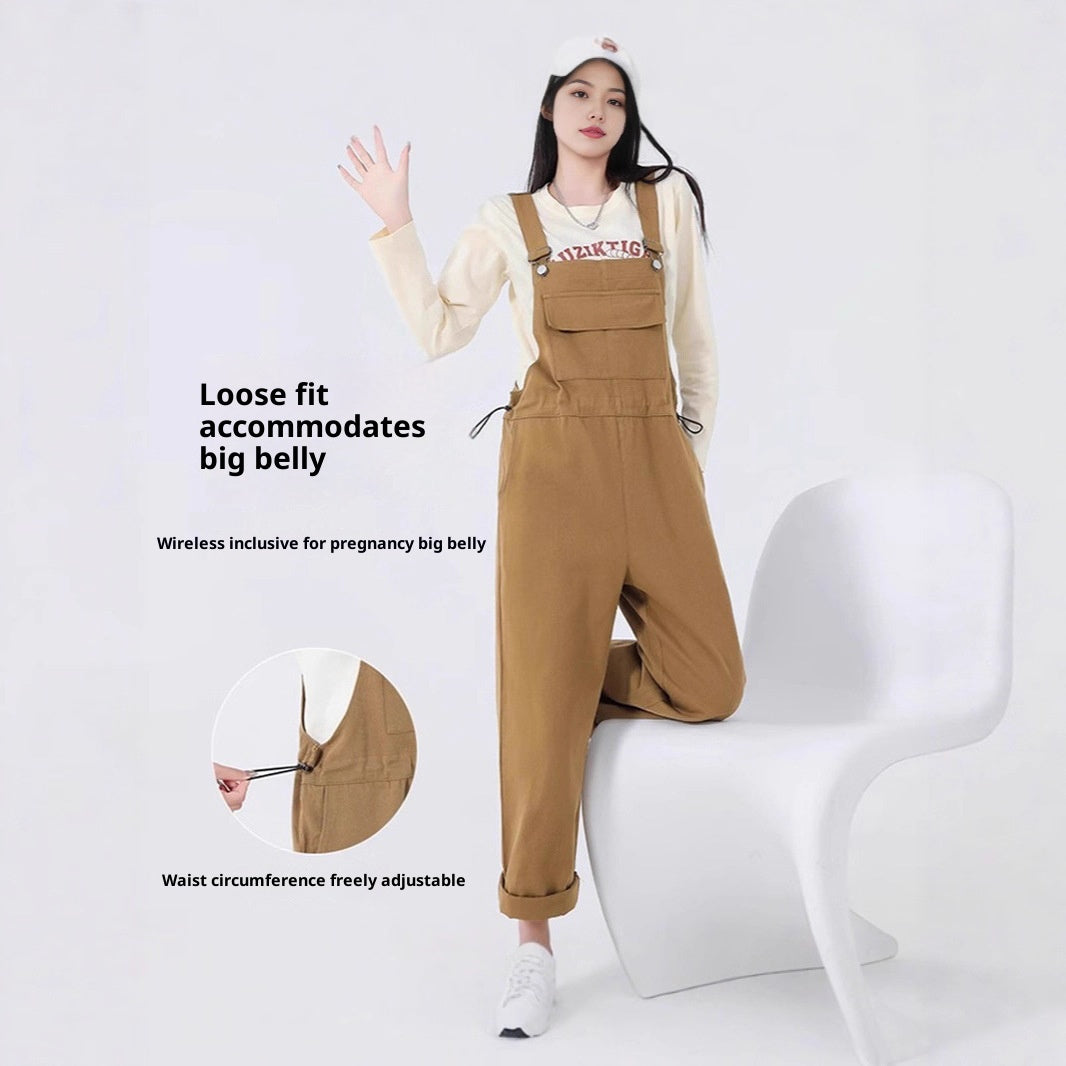 Stylish Denim Maternity Overalls for Expecting Mothers