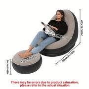 Inflatable Sofa Chair Thickened Lazy Sofa Bedroom Home Leisure Single Portable Outdoor Sofa Bed