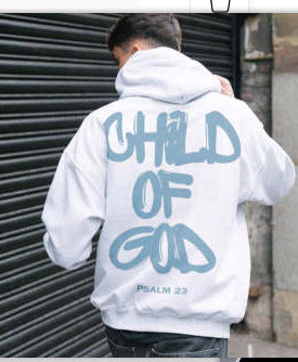 Chic Off-The-Shoulder Letter Print Brushed Hoodie