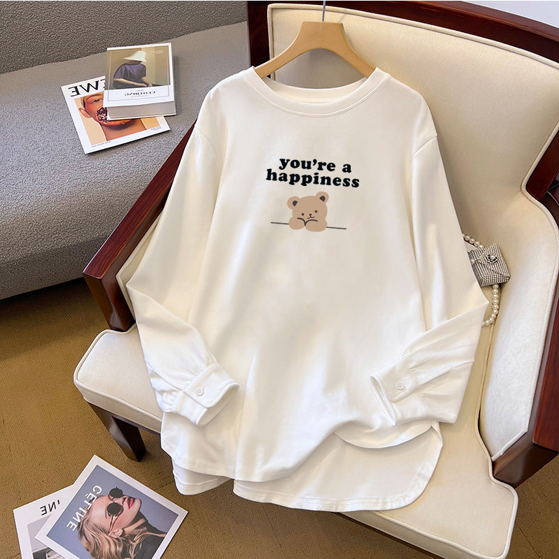 Cute Anime Print Cotton Long Sleeve Sweatshirt