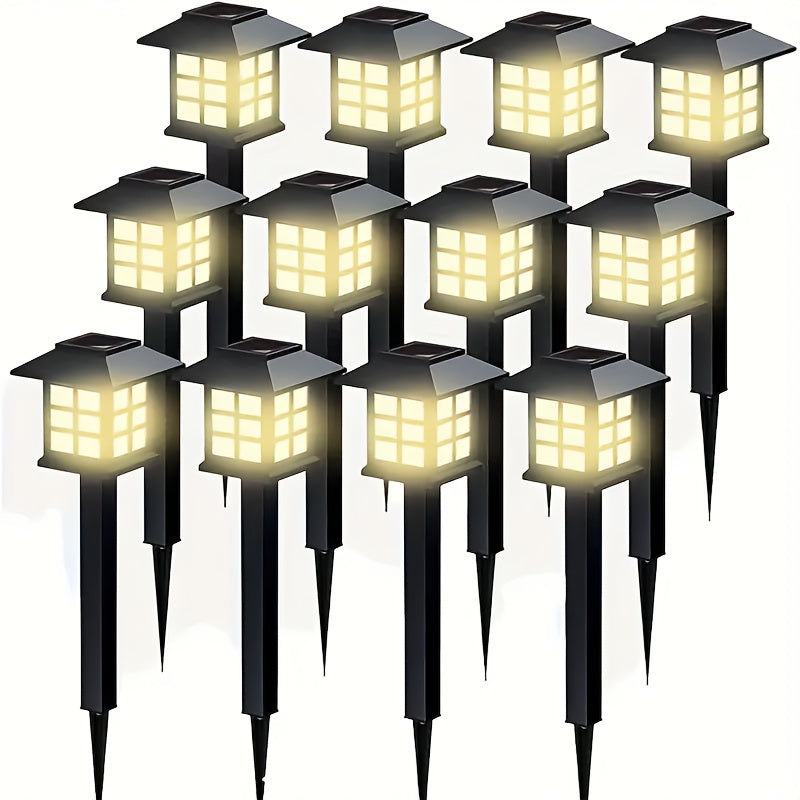 24/12/6pcs Halloween Solar Outdoor Lights, IP44 Waterproof Walkway Lights, LED Landscape Lighting Garden Lights, Suitable For Walkways, Driveways, Courtyards And Lawns, Solar Garden Decorations...