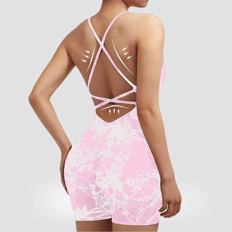 European And American-style Vest-style Yoga Bodysuit