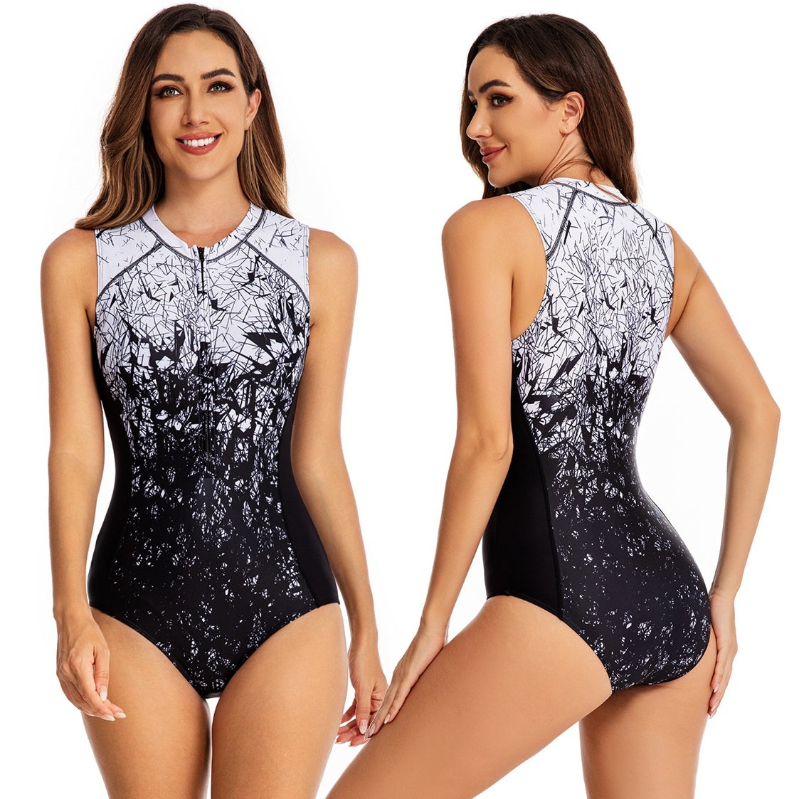 Women's Sleek Quick-Dry One-Piece Swimsuit