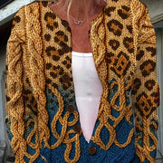 3D Print Open Front Knitted Cardigan