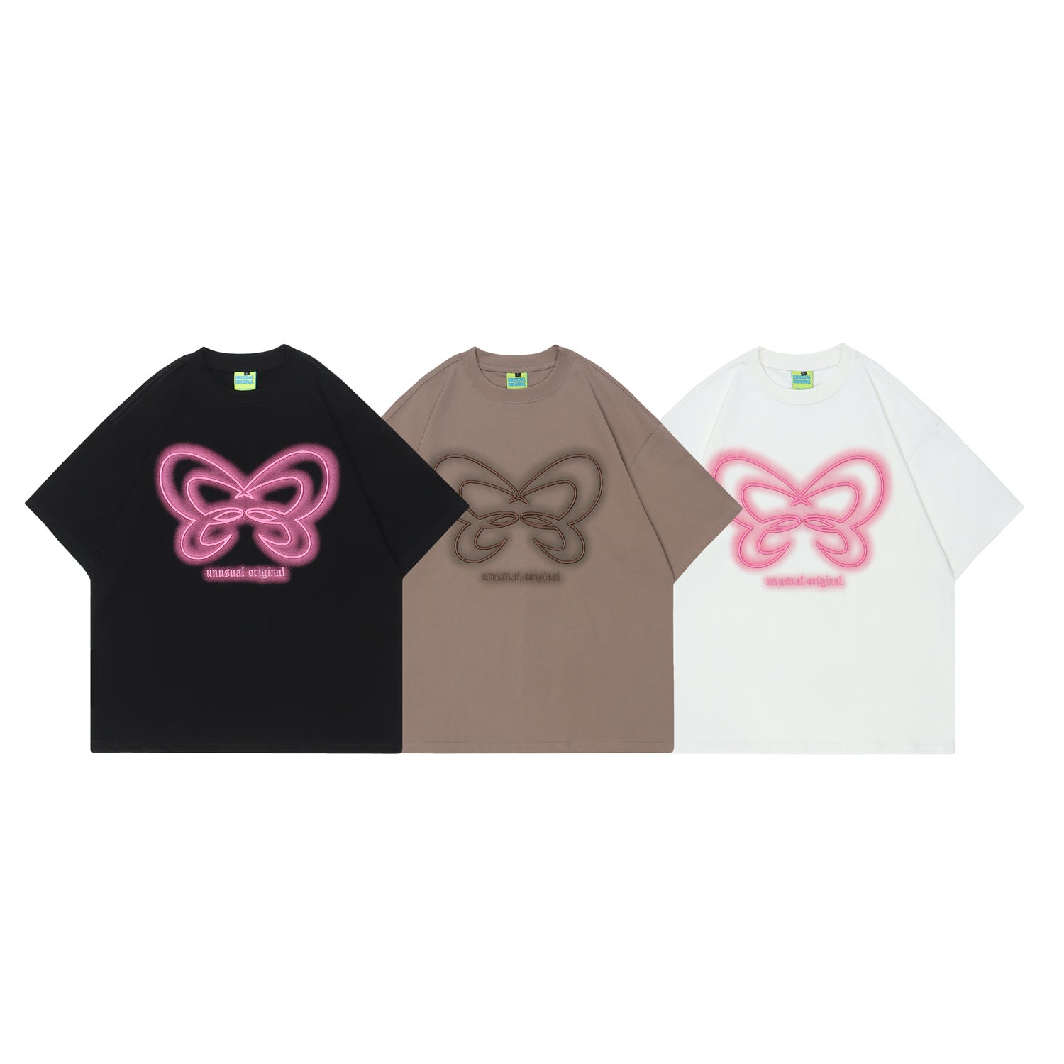 Chic Butterfly Embroidered Short-Sleeve Streetwear Tee