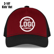 Customizable Youth Baseball Caps – Snapback Closure, Lightweight, Ideal for Photo, Text or Logo Printing