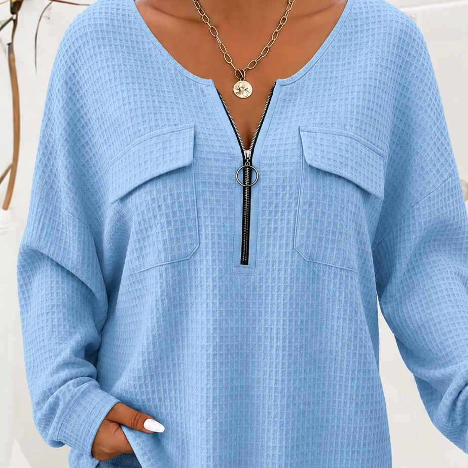 Effortless V-Neck Pullover for Women