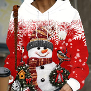 Festive 3D Christmas Print Women's Hoodie