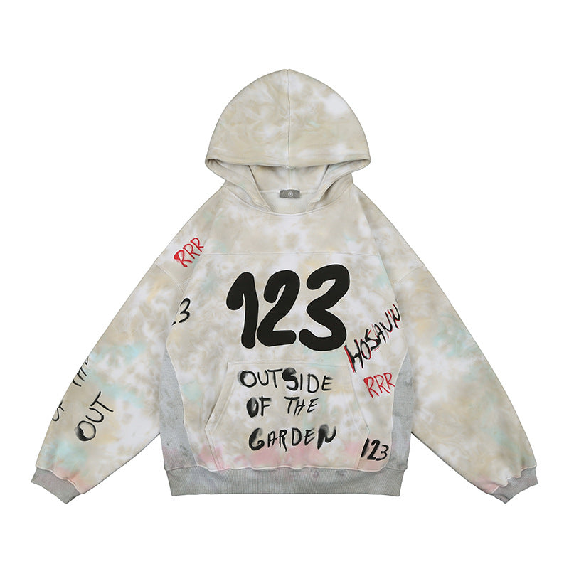 Vintage Heavy Wash Graphic Hoodie for Women