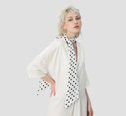 Mulberry Silk Polka Dot Scarf for Women