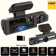 Podofo 1080P Dual Camera, Dash Cam For Cars, Front And Inside, Car Camera With IR Night Vision, Loop Recording, Wide Angle Car DVR Camera With 3.16 Inch IPS Screen, Dual Lens Car Dashboard Video Cam