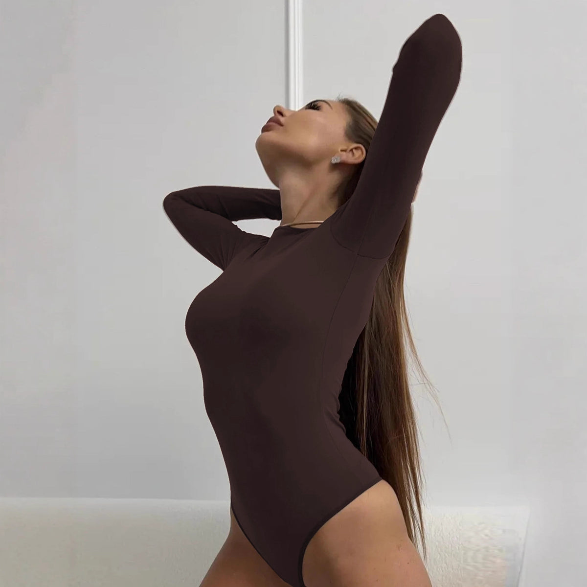 Women's Off-Shoulder Slim-Fit Bodysuit