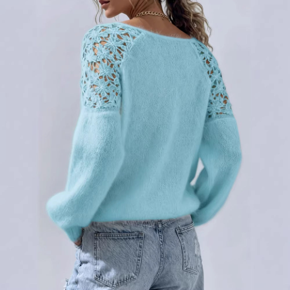 Handmade Crochet Long Pullover Sweater