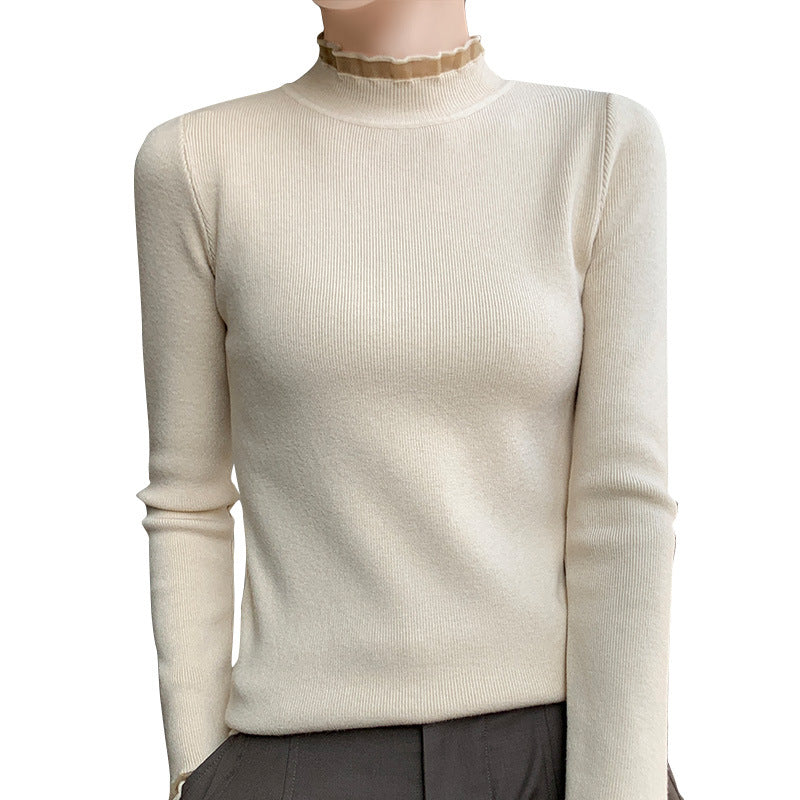 Women's Half Turtleneck Sweater Inner Wear Sweater