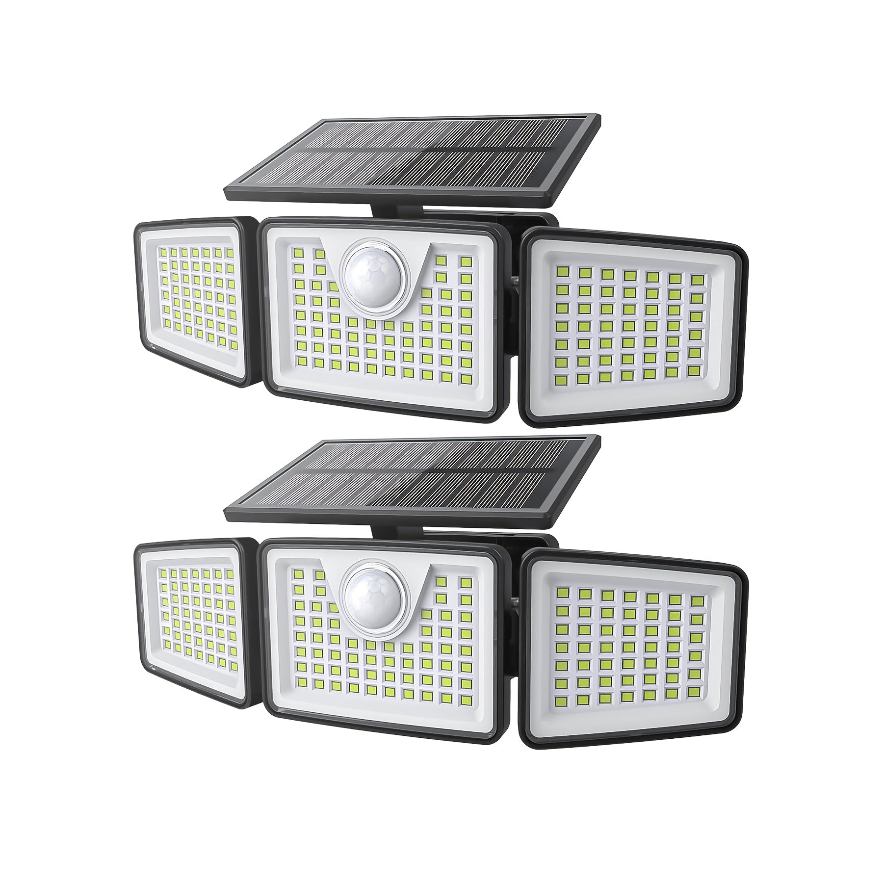 2500 Lm Solar Lights For Outdoors With Motion Sensor, 3-Head 270° Wide Angle Street Area Lights, IP65 Waterproof Security Lighting With 3 Modes And Remote Control, Suitable For Yard, Patio...