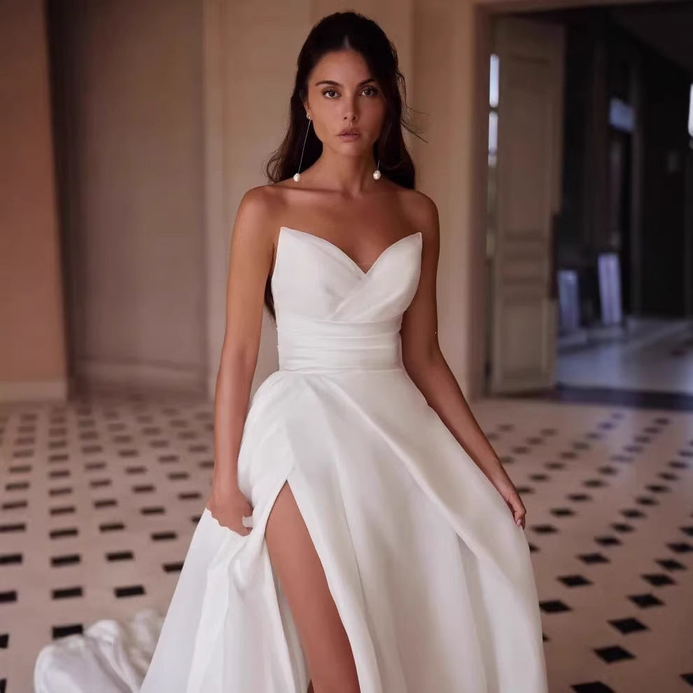 Elegant Slit-Train Women's Evening & Formal Dress