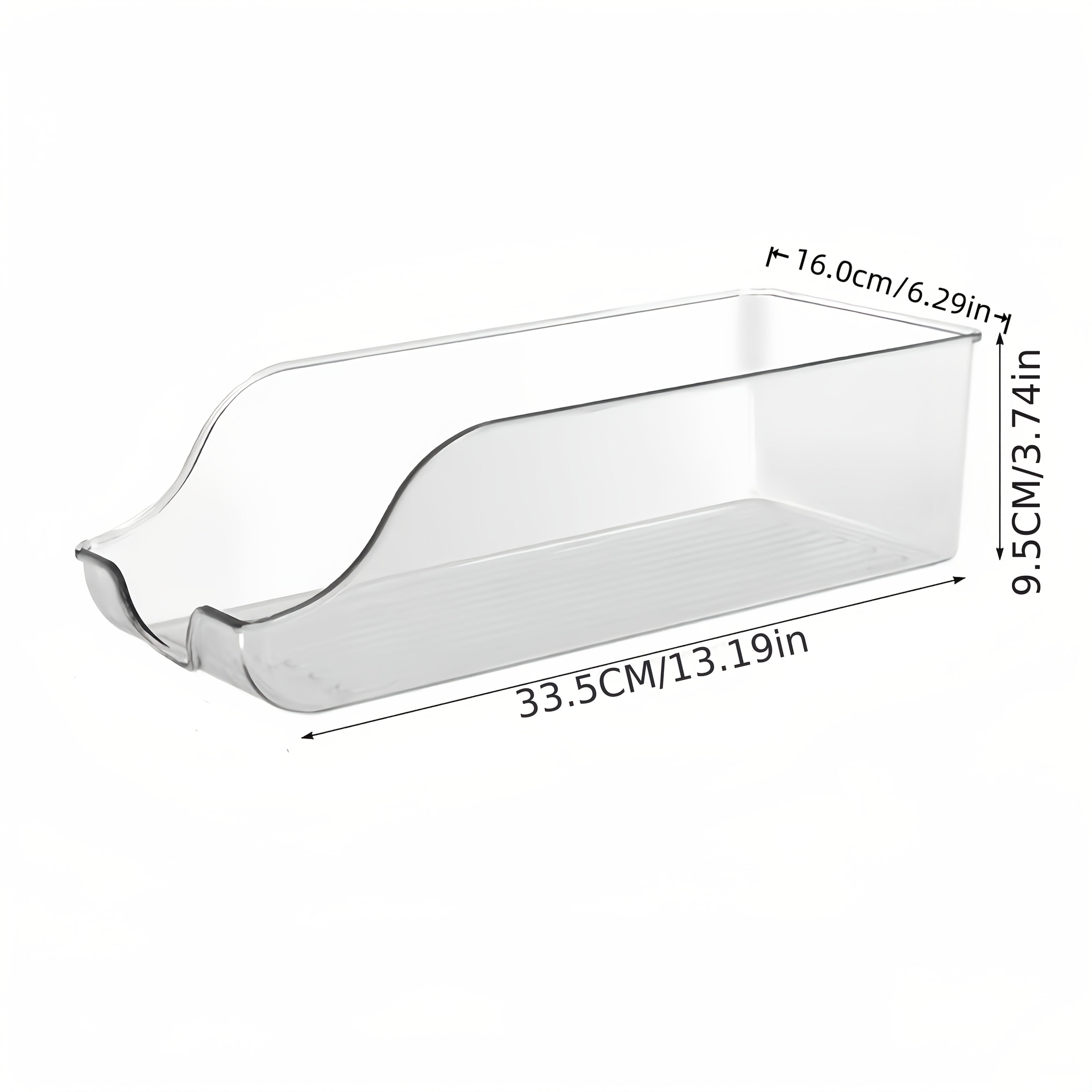 Transparent Acrylic Stackable Storage Box – Angled Design for Soda Cans and Energy Drinks