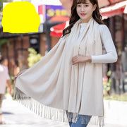 Stay Warm in Style - Premium Transparent Hair Tie Scarf
