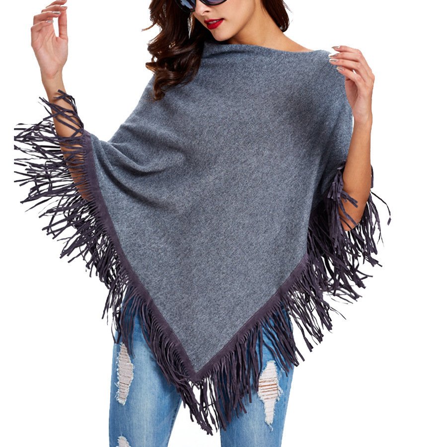 Cozy Fringed Shawl for Women