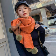 Dual-Use Color Matching Shawl Scarf