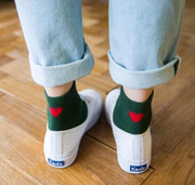 Cozy Love Heart Cotton Socks for Women