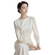 Elegant High-End Evening Gown with Cinched Waist
