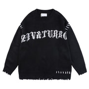Unisex Oversized Casual Knit Sweater