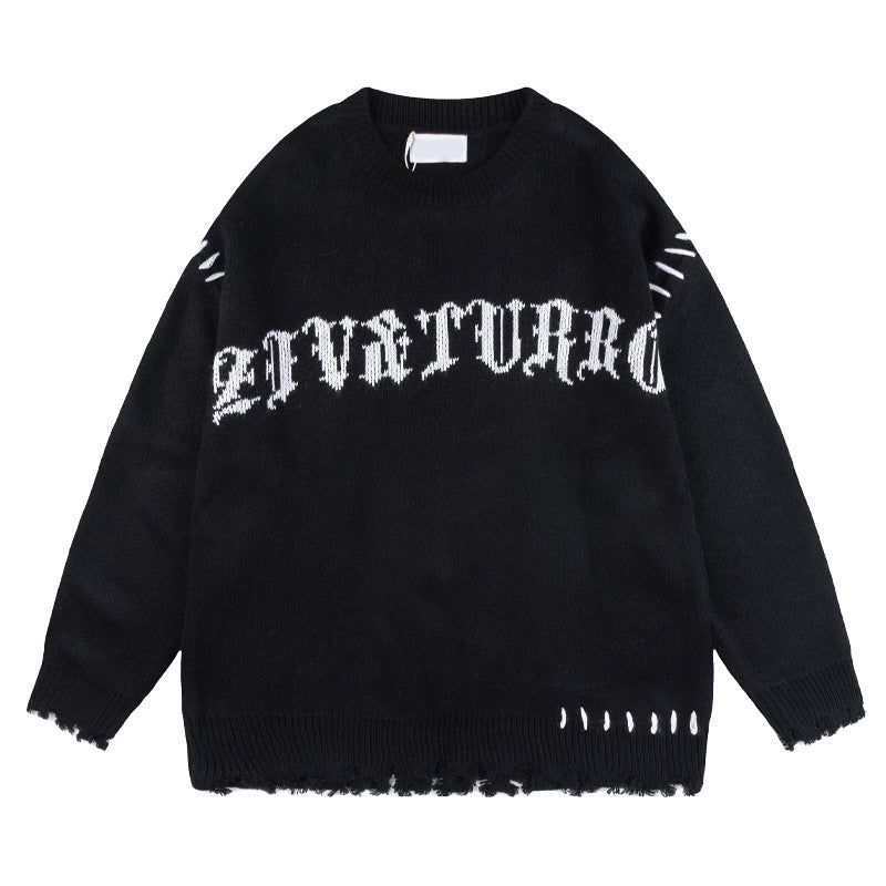 Unisex Oversized Casual Knit Sweater