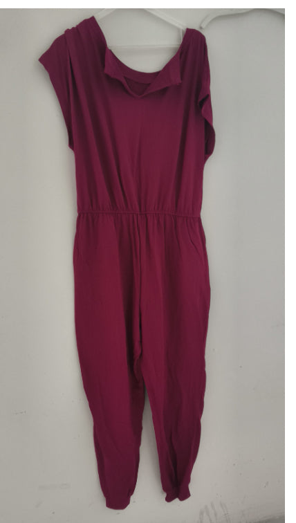 Chic Slant Shoulder Pocket Women's Jumpsuit