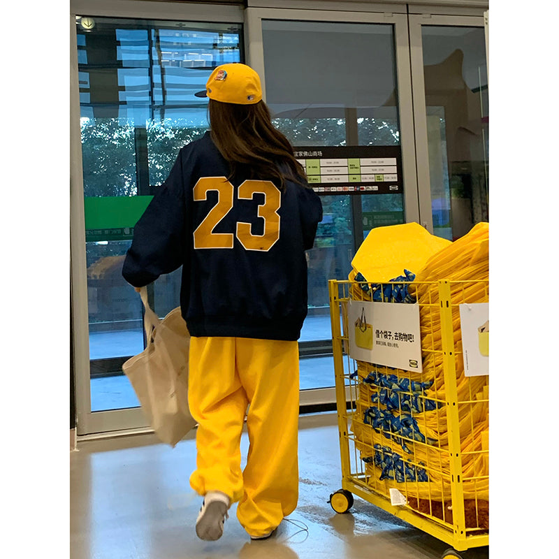 Women's Letter Embroidered V-Neck Pullover Streetwear Hoodie