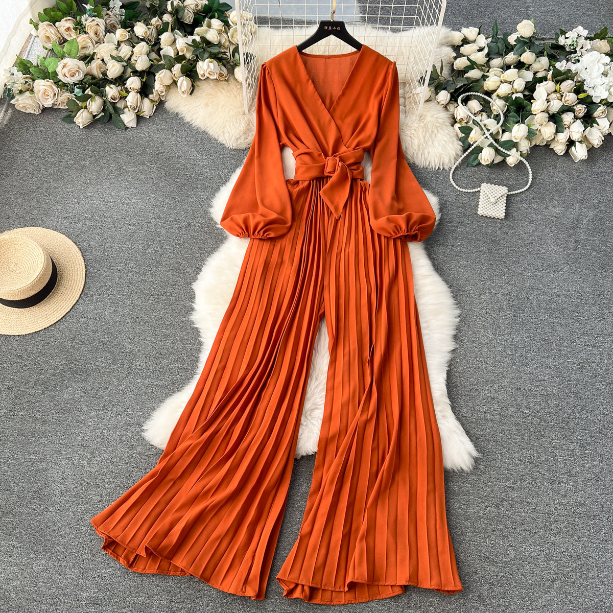 Chic Puff Sleeve Women's Jumpsuit Romper