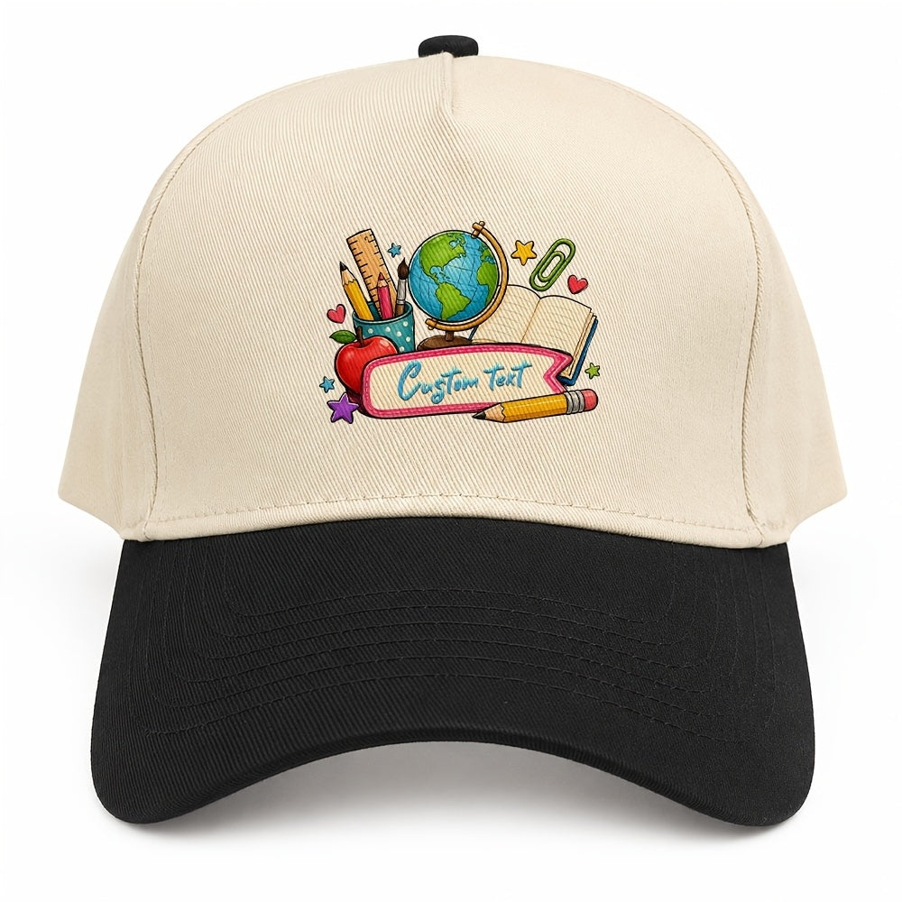 Personalized Kids Baseball Cap with Custom Text in Casual Dad Style
