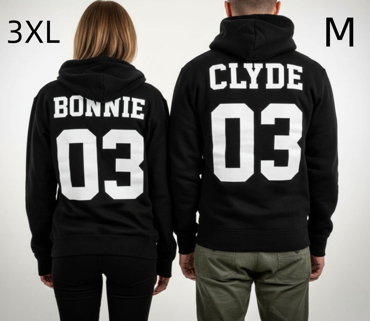 Matching Couple Hooded Sweatshirt Streetwear Pullover
