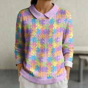 Printed Lapel Long-Sleeve Shirt – Trendy, Comfortable & Stylish