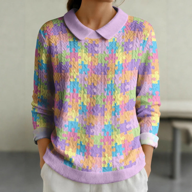 Printed Lapel Long-Sleeve Shirt – Trendy, Comfortable & Stylish