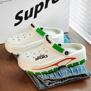 Men's Non-Slip Sports Clogs with Thick Sole