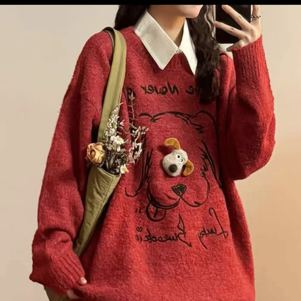 Casual Loose Sweater Top Women