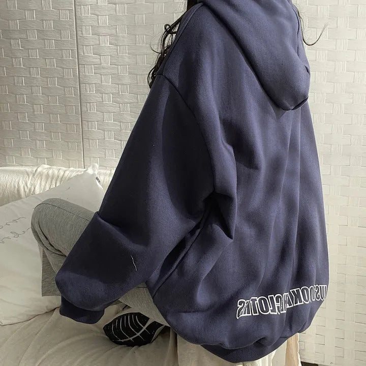 Trendy Fleece-Lined Casual Pullover Top