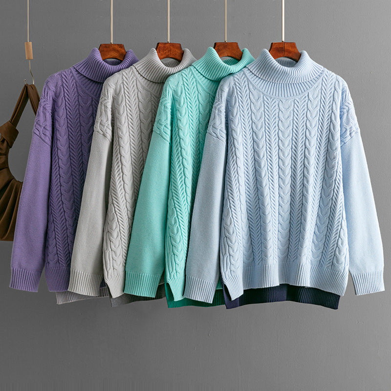 Two-tone Patchwork Jacquard Loose Western-style Slimming Top for Women