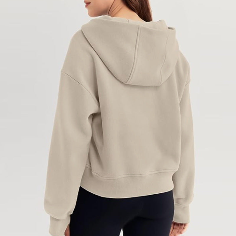 Cozy Oversized Zip-Up Hoodie for Fall & Winter