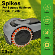 Segway Navimow Robotic Lawn Mower Spike Set (2 Sets) with 14 Screws, 257 mm Diameter