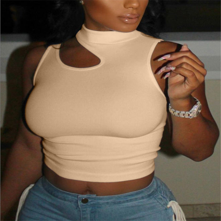 Ladies Off Shoulder High Stretch Vest