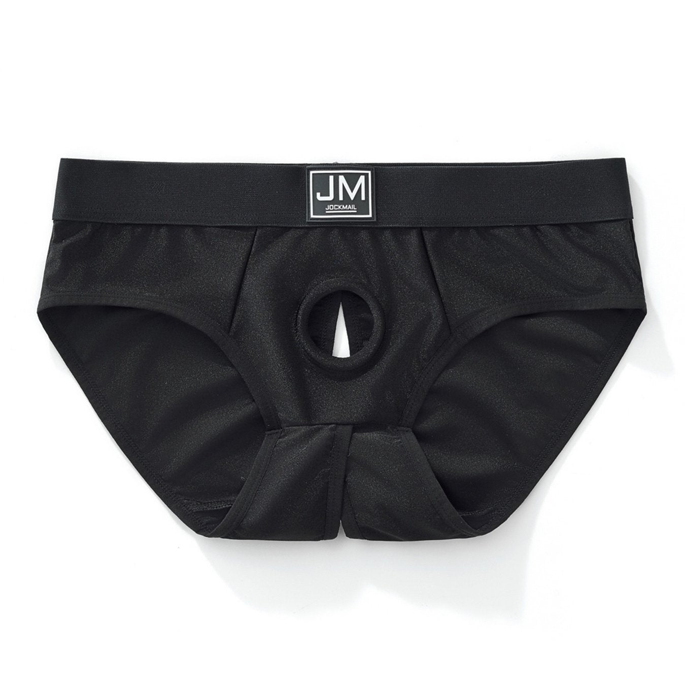 Men's Open‑Crotch Triangle Briefs – Novelty Underwear with Cut‑Out Design