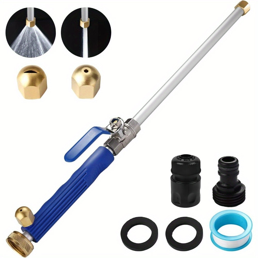8‑Piece Upgraded Jet Nozzle Set for Garden Hose Pressure Washers – Includes Two Nozzle Types and Quick‑Connect Hose Adapters