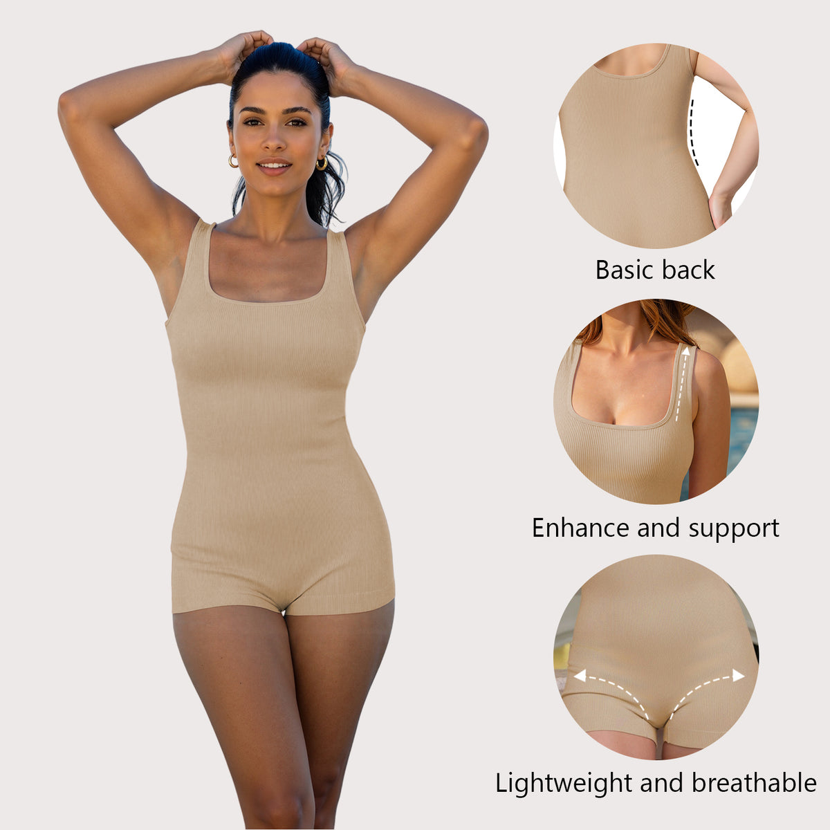 Women's Waist Trainer Tummy Slimmer Body Shaper Bodysuit